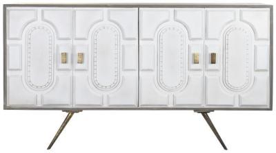 Loft White Mango Wood Medium Buffet Sideboard 4 Doors