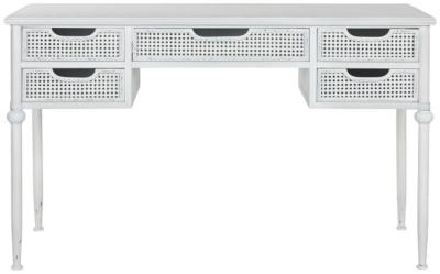 Product photograph of Mesh White Metal Desk from Choice Furniture Superstore