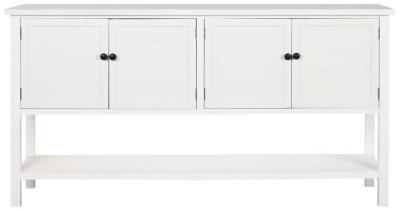 Modern White Wooden 160cm Medium Buffet Sideboard 4 Doors