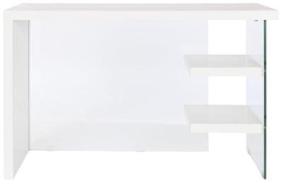 Product photograph of California White And Glass Desk from Choice Furniture Superstore