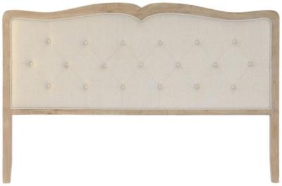 Traditional Beige Linen Headboard H 120cm