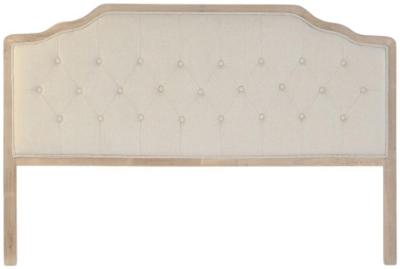 Traditional Beige And Natural Wood Headboard