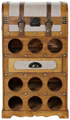 Product photograph of African Natural Wood Bottle Rack from Choice Furniture Superstore