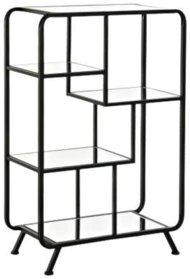 Product photograph of Loft Black Metal Bookcase from Choice Furniture Superstore