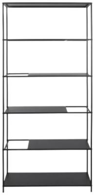 Loft Black Metal Open Shelving Unit