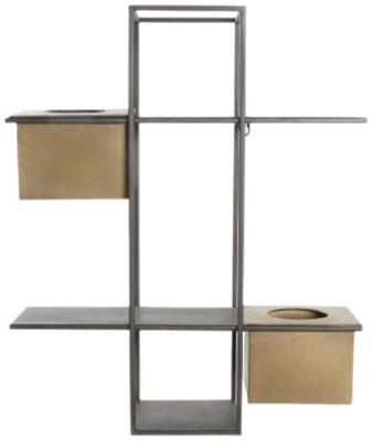 Modern Copper Metal Shelving Unit