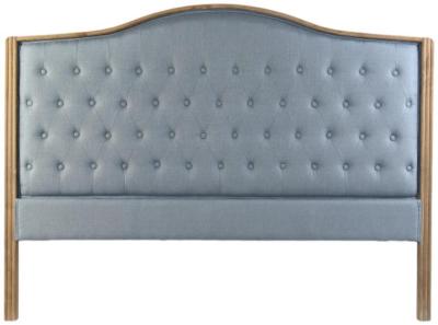 Traditional Blue Polyester Headboard