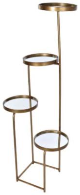 Modern Copper Metal Shelving Unit