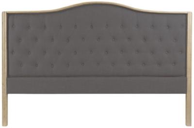 Traditional Dark Gray Linen Headboard H 120cm