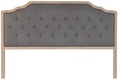 Traditional Dark Gray Wood Headboard