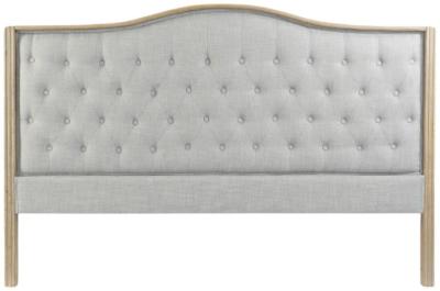 Traditional Grey Fabric Headboard H 120cm