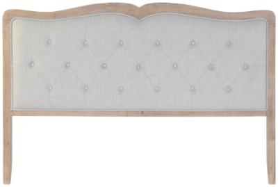 Traditional Grey Linen Headboard H 120cm