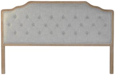 Traditional Grey Linen Headboard