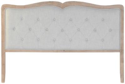 Traditional Light Gray Wood Headboard H 120cm