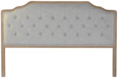 Traditional Light Gray Wood Headboard