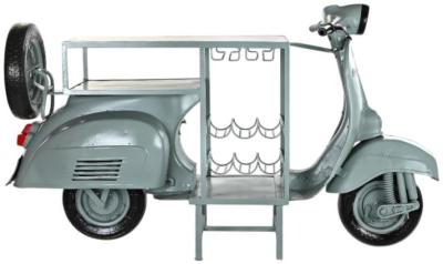 Product photograph of Mint Green Metal Motorcycle Bottle Rack from Choice Furniture Superstore