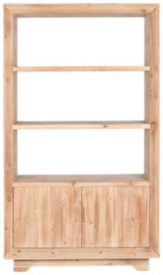 Alpine Wooden 2 Door Bookcase