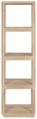 Modern Wooden Tall Open Shelving Unit