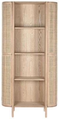 Modern Natural Rattan Bookcase