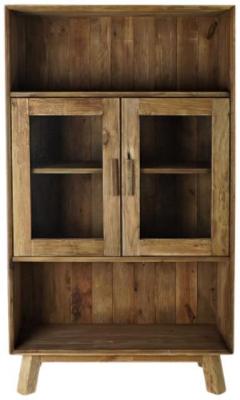 Alpine Recicled Wood 2 Door Display Cabinet