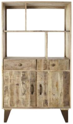 Cottage Mango Wood 2 Door Bookcase