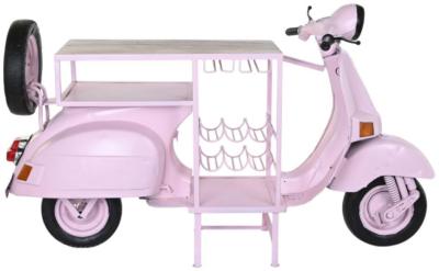Product photograph of Vespa Pink Scooter Bottle Rack from Choice Furniture Superstore