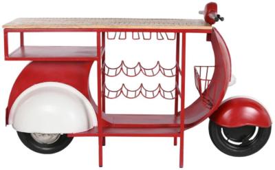 Mint Red Motorcycle Bottle Rack