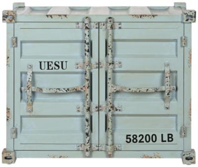 Product photograph of Sky Blue Metal 2 Door Bar Cabinet from Choice Furniture Superstore