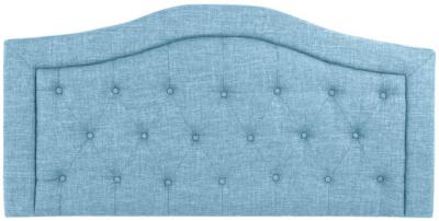 Traditional Sky Blue Polyester Headboard H 72cm