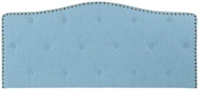 Traditional Sky Blue Polyester Headboard