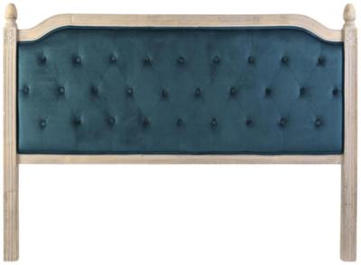 Traditional Turquoise Polyester Headboard