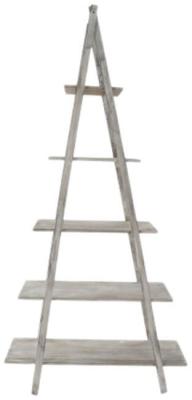 Cottage White Wood Decape Open Shelving Unit