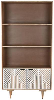 Indian Natural 2 Door Bookcase