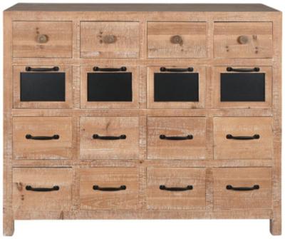 Cottage Natural Multi Drawer Wide Chest