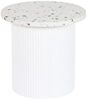 Modern White Wood Side Table