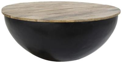 African Mango Wood Round Coffee Table