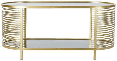 Modern Golden Metal Coffee Table