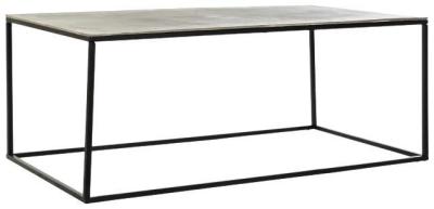 Modern Grey And Black Metal Coffee Table