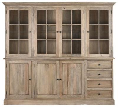 Mango Wood 7 Door Large Display Cabinet