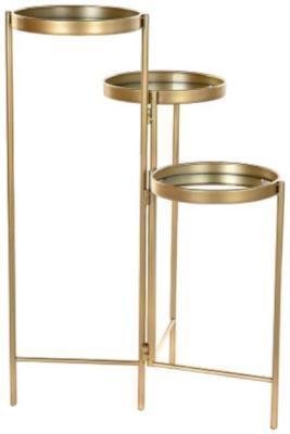 Glam Golden Metal Shelving Unit