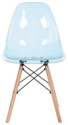 Set Of 4 Ballia Blue Plastic Dining Chair