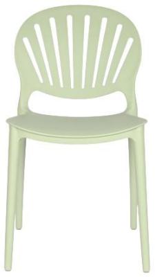 Set Of 4 Urban Green Metal Dining Chair