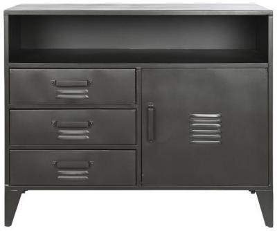 Arabian Black Metal 100cm Small Buffet Sideboard