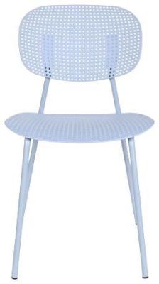 Set Of 4 Urban Sky Blue Metal Barstool