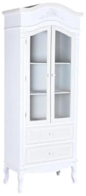 White 2 Door Display Cabinet