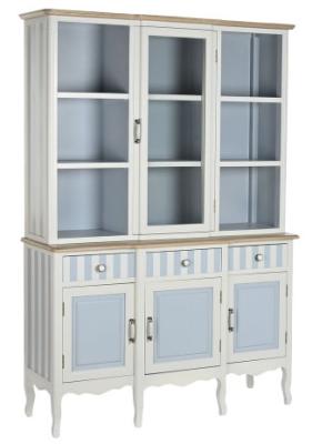 White 4 Door Glass Display Cabinet