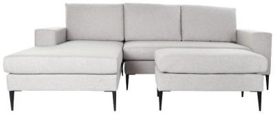 Urban Grey Fabric Chaise Longue Sofabed