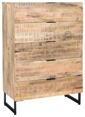 Alpine Natural 5 Drawer Chest