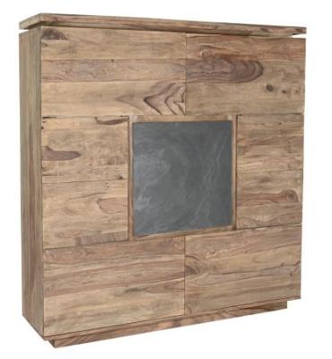 Product photograph of Brown Sheesham Large Hall Cabinet from Choice Furniture Superstore