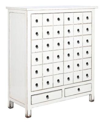 White Wooden 2 Door Hall Cabinet